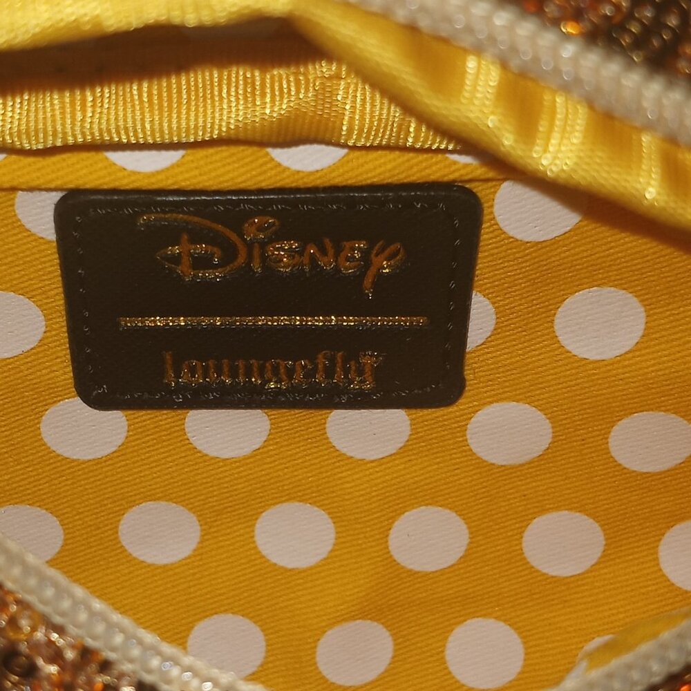 Disney loungefly fanny pack gold, NWT